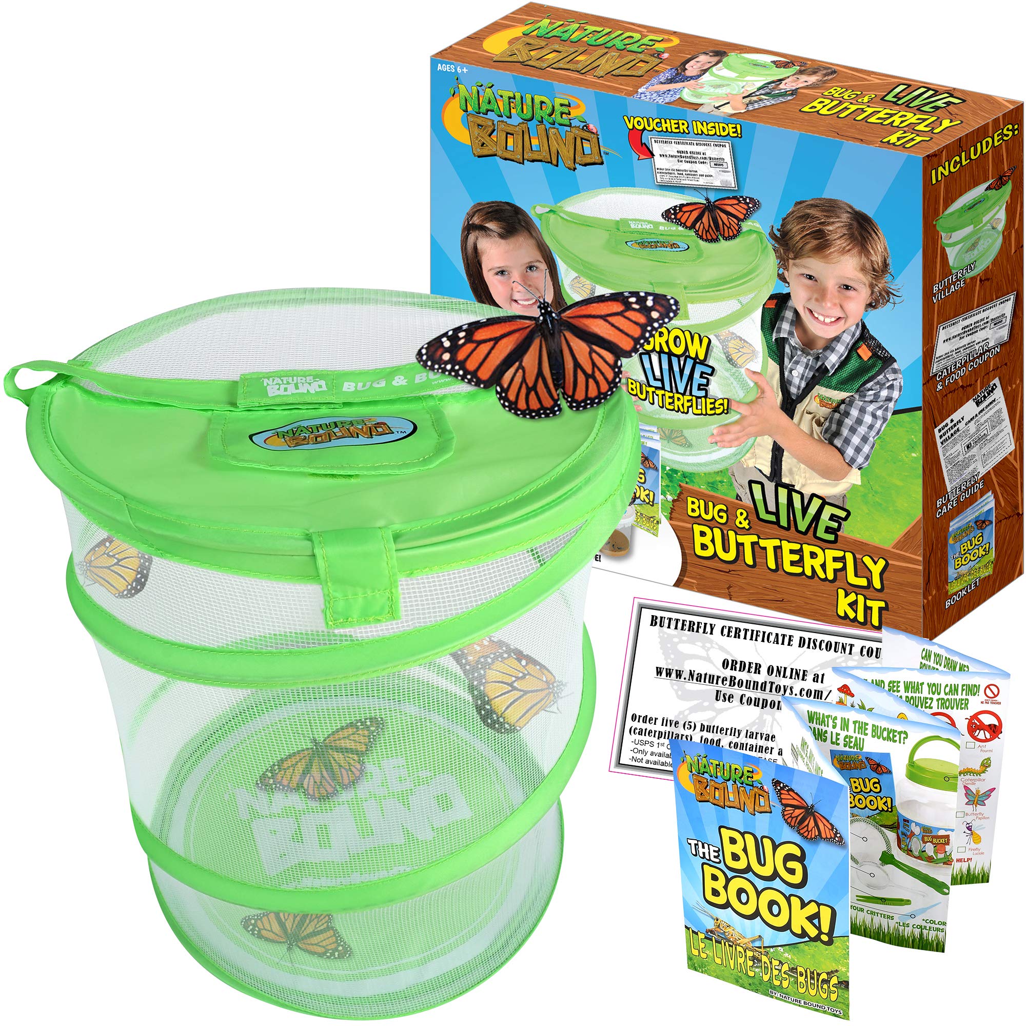 Nature Bound Live Bug and Butterfly Village Habitat Toy, Science